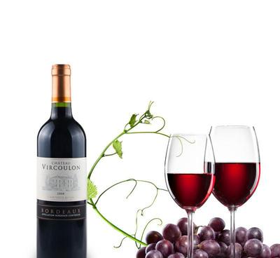 原瓶进口红酒年份2008法国维克朗古堡红葡萄酒750ml